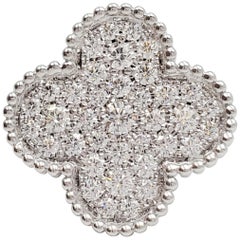 Van Cleef & Arpels - Bague en or blanc et diamants "Magic Alhambra"