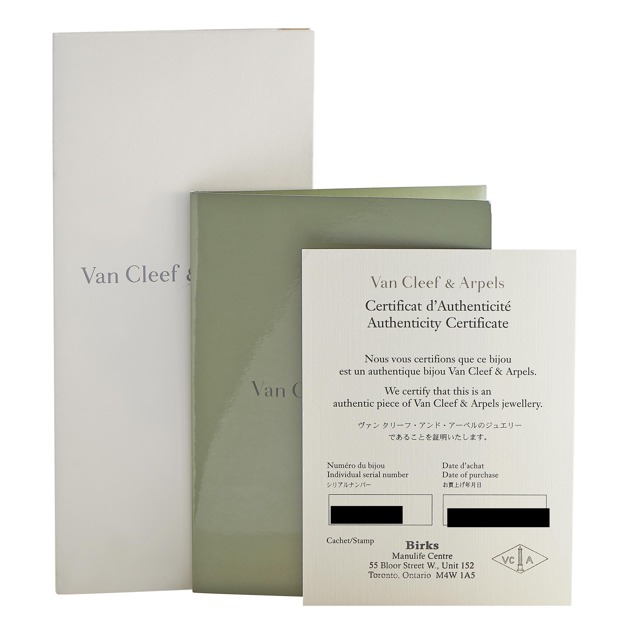 Van Cleef & Arpels Magic Alhambra Armband aus Gelbgold mit Perlmutt und Onyx Damen