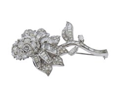 Van Cleef & Arpels Magnificent 16 Carat Diamond Platinum Flower Brooch