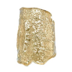 VAN CLEEF & ARPELS "Manchette" Gold Cuff Bracelet