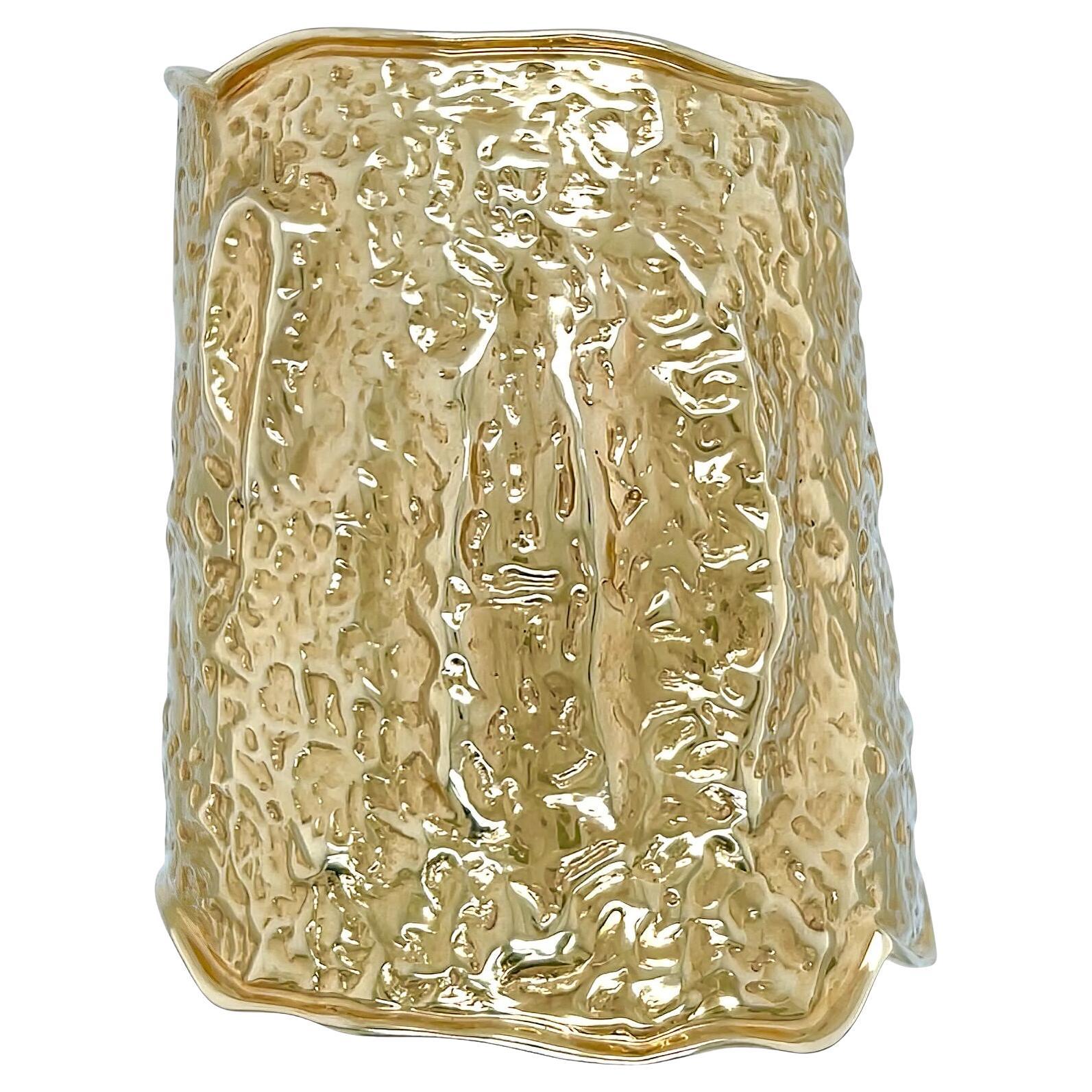 VAN CLEEF & ARPELS "Manchette" Gold Cuff Bracelet