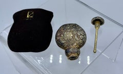 Van Cleef & Arpels Marguerite Flower Perfume Scent Bottle Original Pouch France