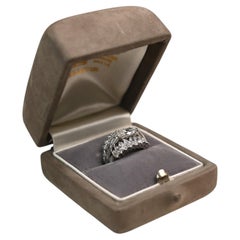 Van Cleef Arpels Marquise Cut Ring. 1.20ct & 4.10TCW Colorless Diamond Platinum