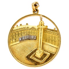 Van Cleef & Arpels Midcentury 18 Karat Gold Place Vendome Charm or Pendant