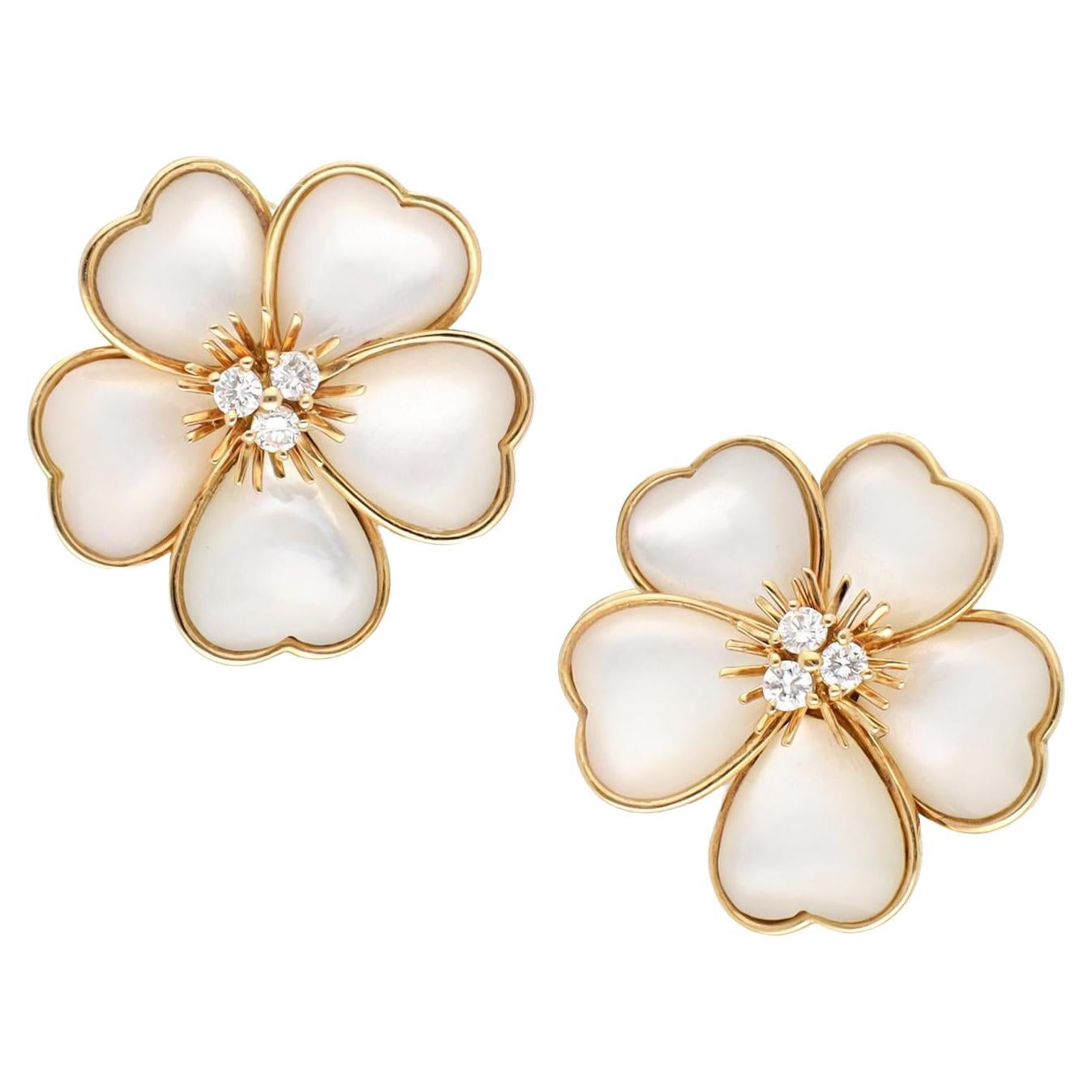 VAN CLEEF & ARPELS Mini 'Nerval' Ear Clips
