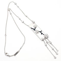 Van Cleef & Arpels Miroir Des Eaux Diamond Mother of Pearl White Gold Necklace