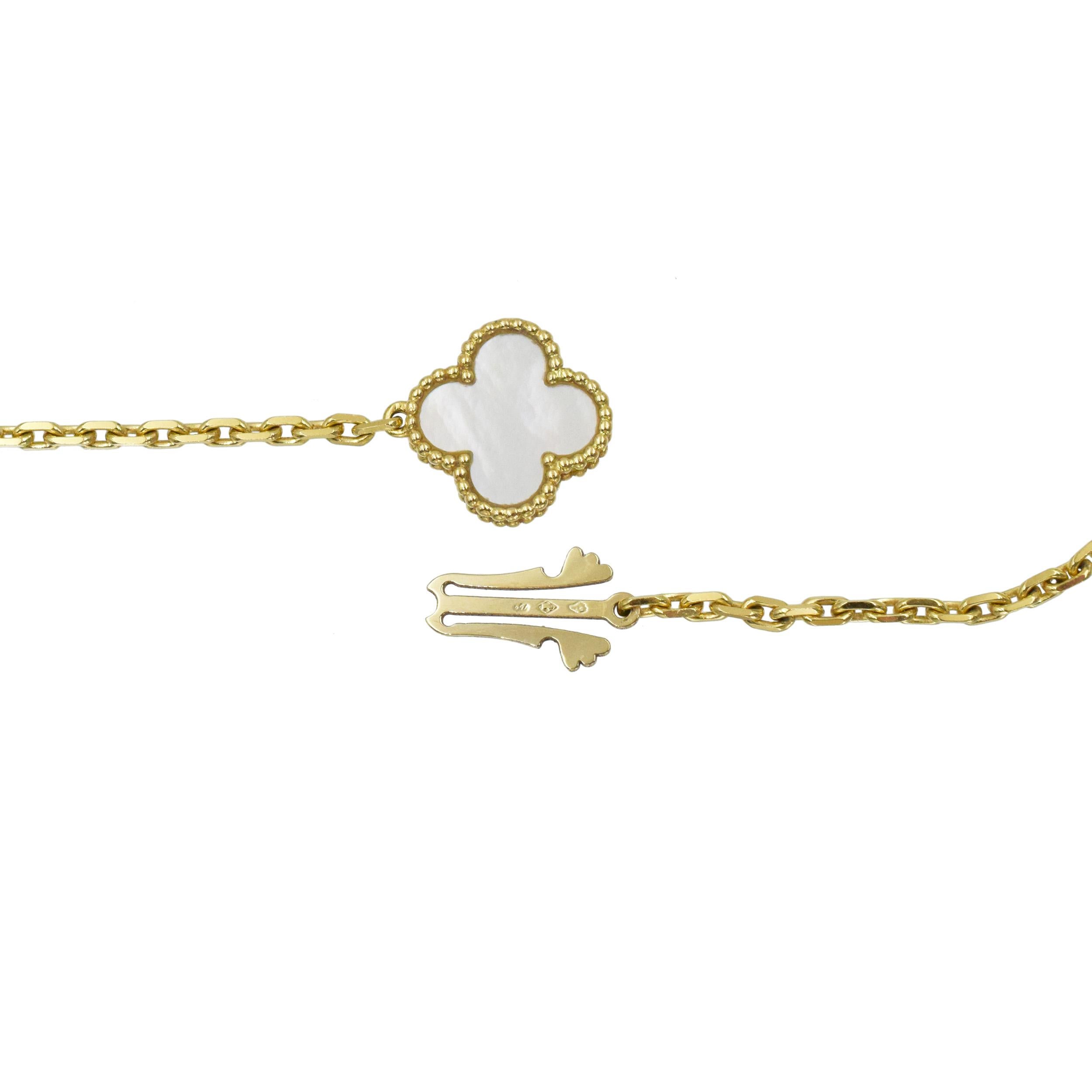 Van Cleef & Arpels MOP Magic Alhambra Necklace 2