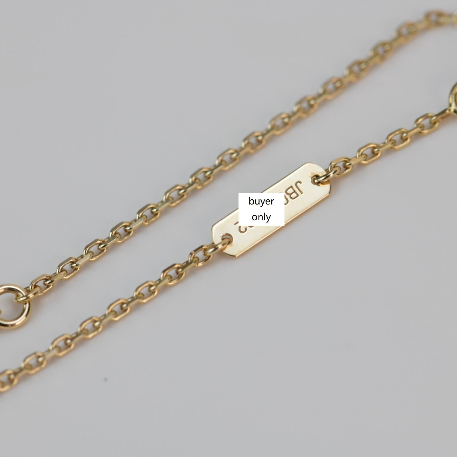 Van Cleef & Arpels Halskette mit Perlmutt-Alhambra-Anhänger 5