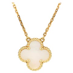 Van Cleef & Arpels Mother of Pearl Alhambra Pendant Necklace