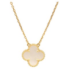 Van Cleef & Arpels Mother of Pearl Alhambra Pendant Necklace