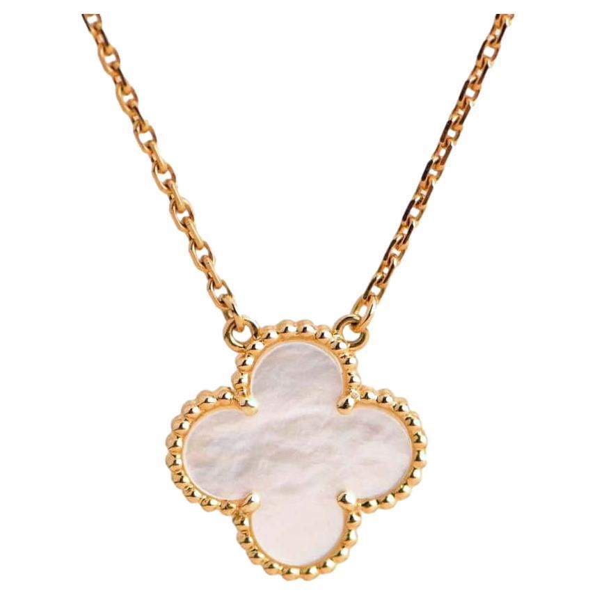 Van Cleef and Arpels Alhambra Diamond Grey Mother of Pearl Rose Gold