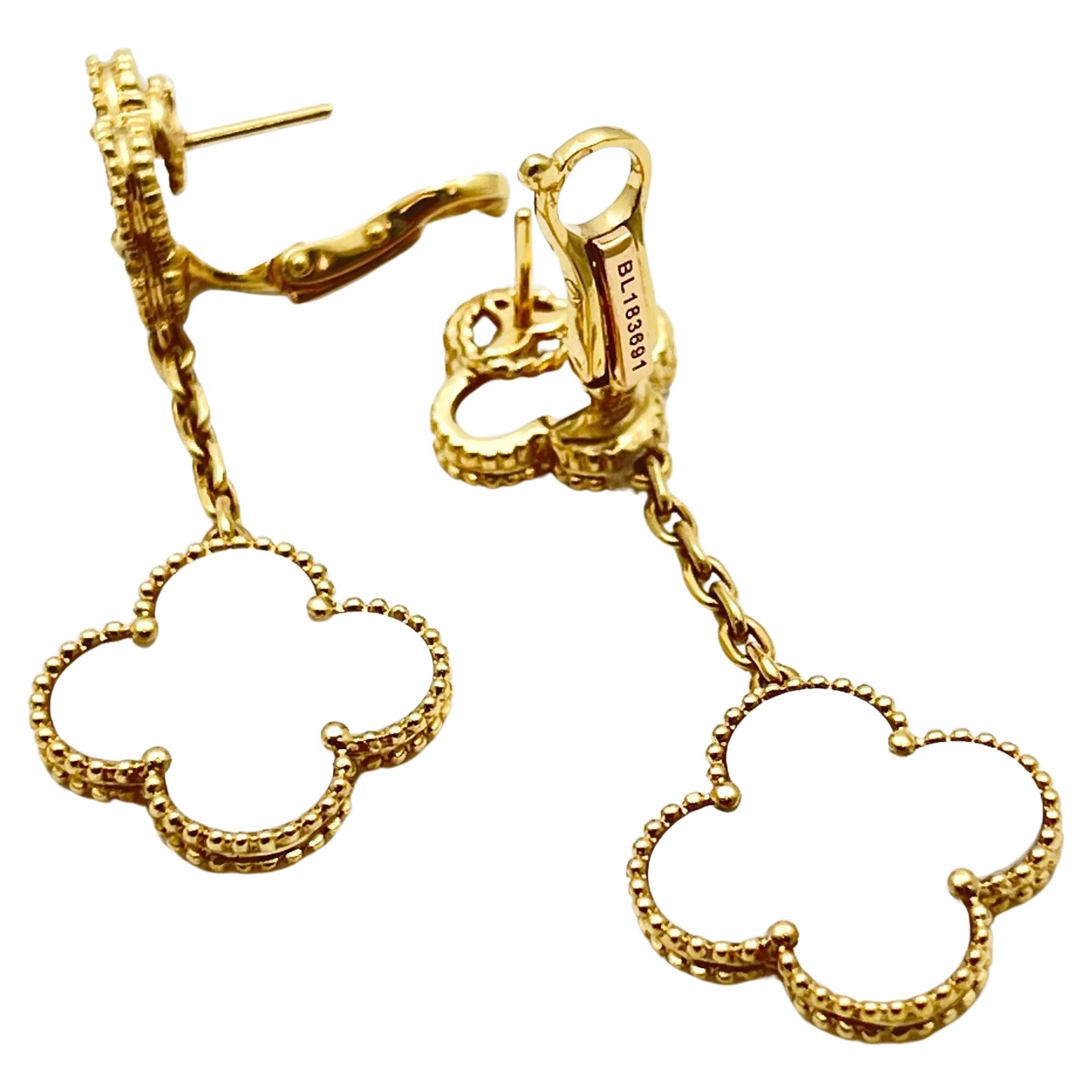 van cleef dangling earrings