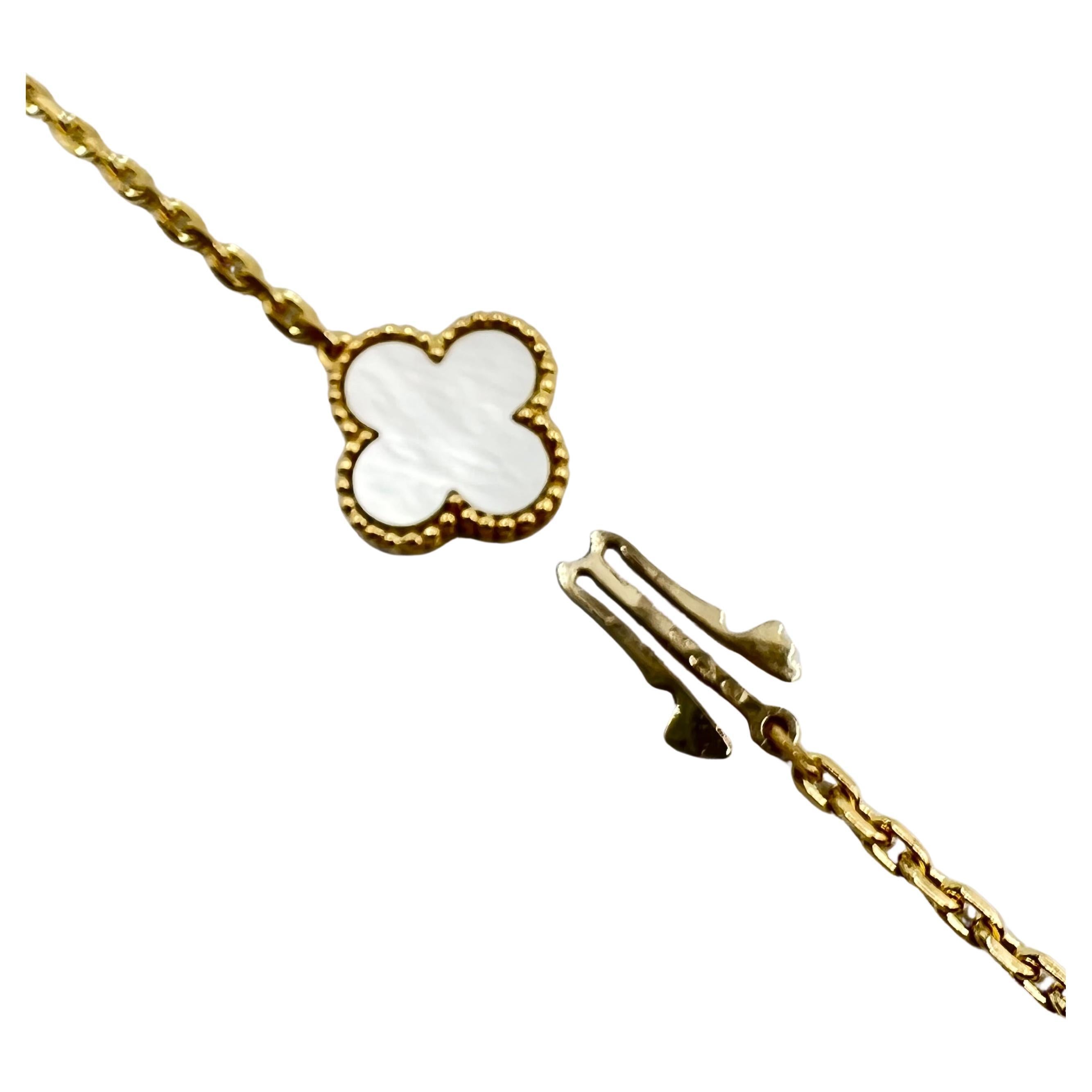 van cleef mother of pearl necklace