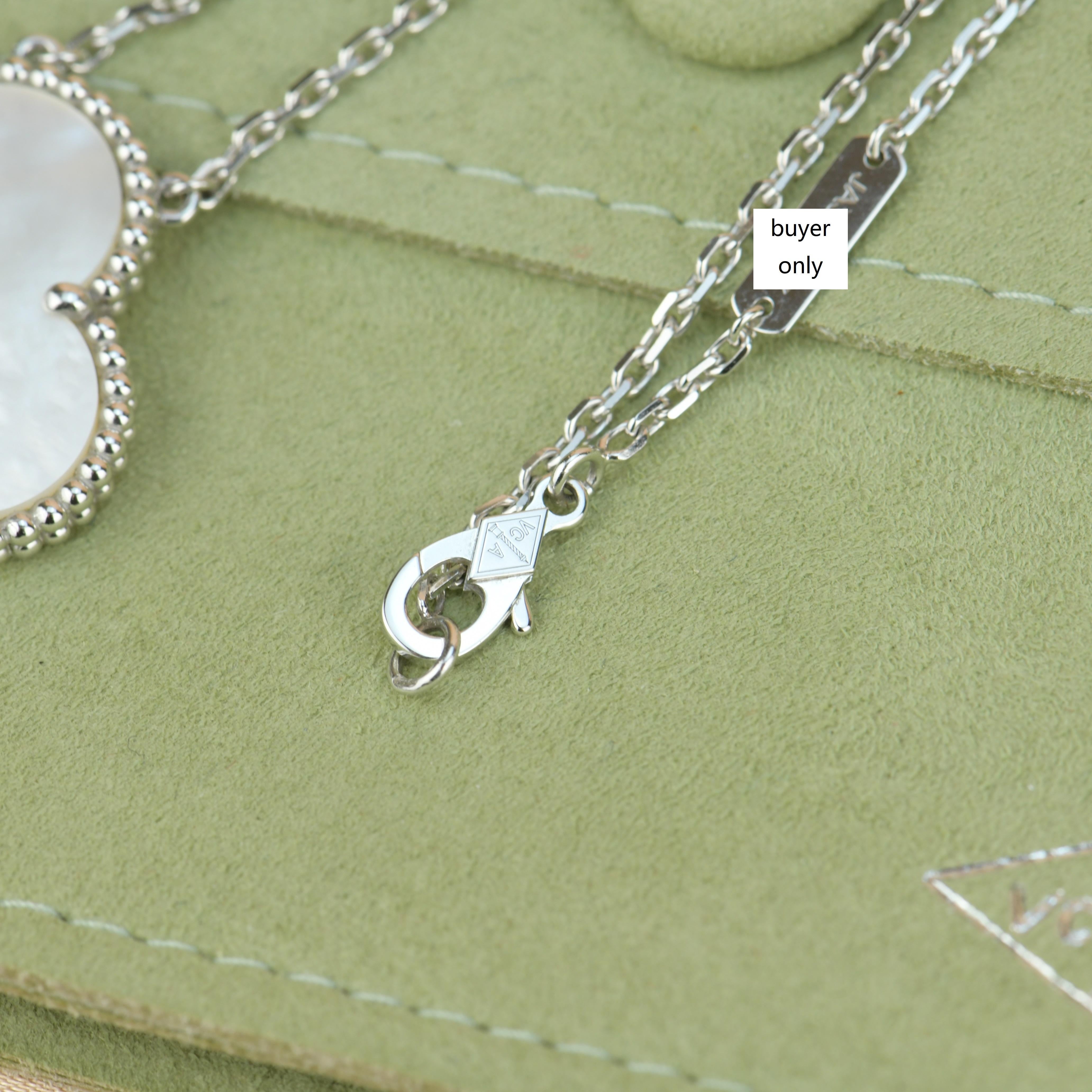 Women's or Men's Van Cleef & Arpels Mother of Pearl Magic Alhambra Pendant Necklace