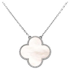 Van Cleef & Arpels Mother of Pearl Magic Alhambra Pendant Necklace