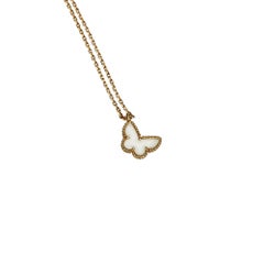 Van Cleef & Arpels Mother of Pearl Sweet Alhambra Butterfly Necklace