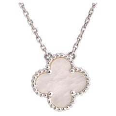 Van Cleef 
Arpels Mother of Pearl Vintage Alhambra Pendant