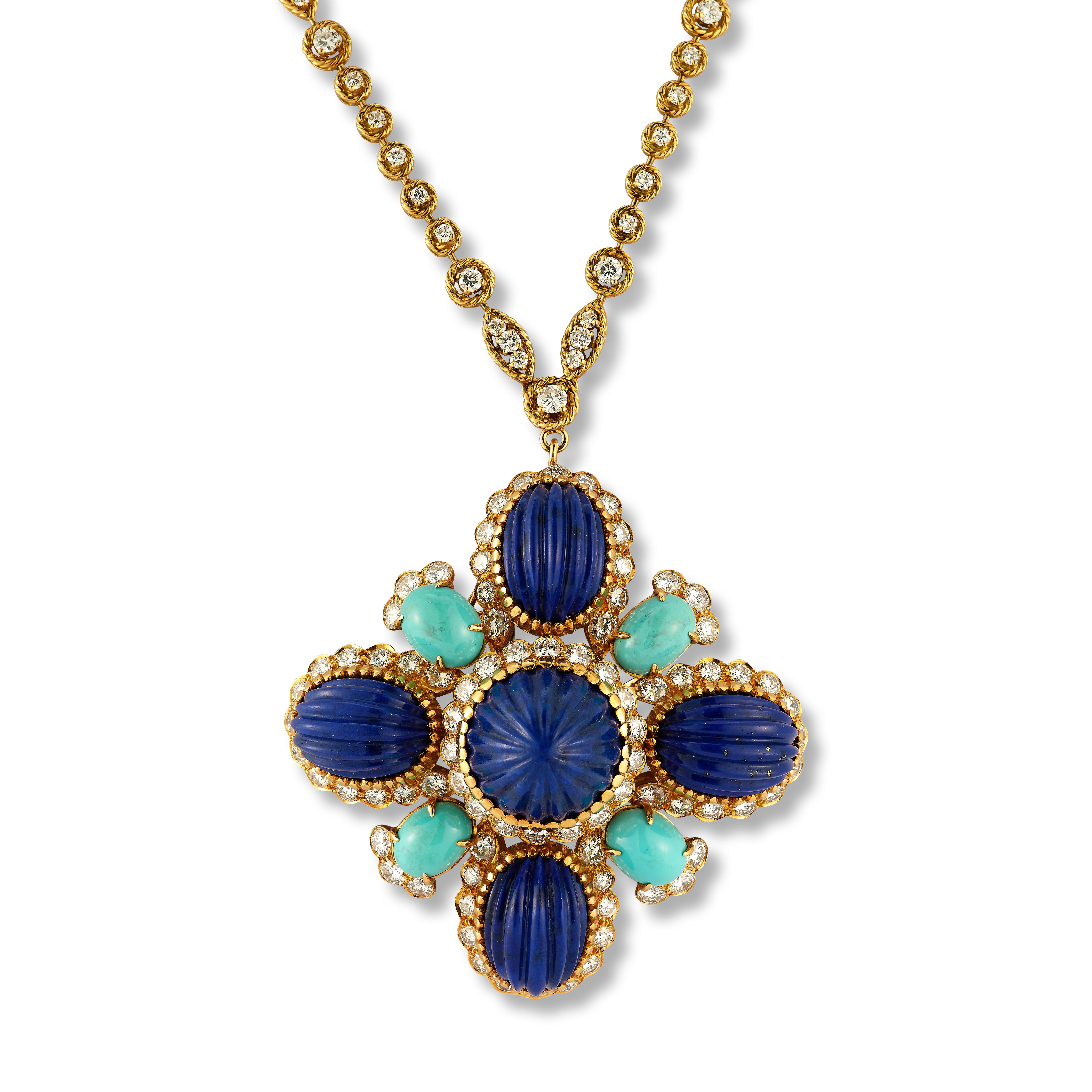 Van Cleef & Arpels - Collana con ciondolo Sautoir a più gemme In condizioni ottime in vendita a New York, NY
