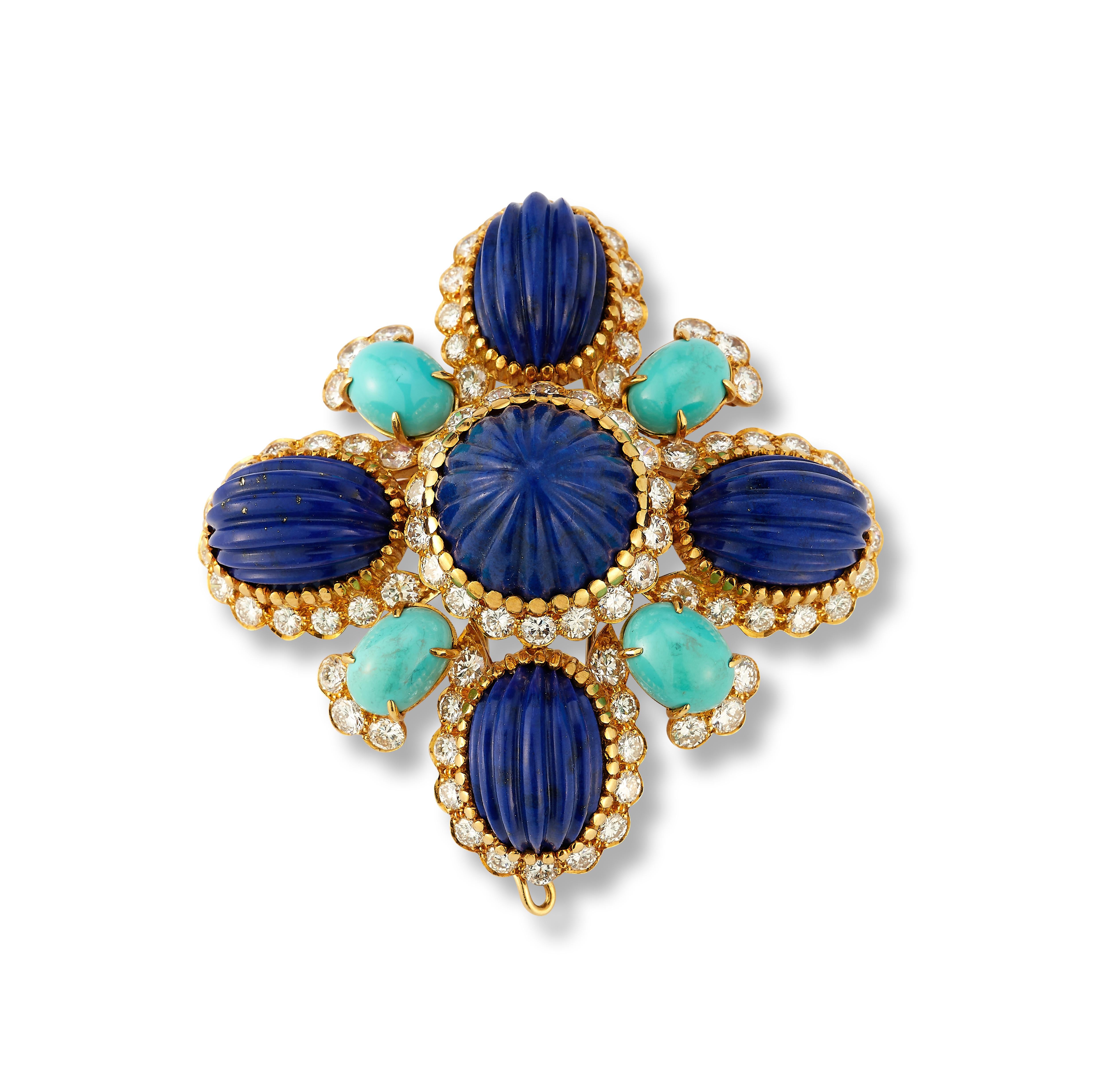 Van Cleef & Arpels, collier sautoir à pendentif multi-gemmes Pour femmes en vente
