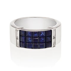 VAN CLEEF & ARPELS 'Mystery-Set Sapphire Pont Neuf Ring