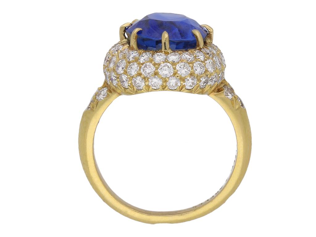 van cleef ring blue