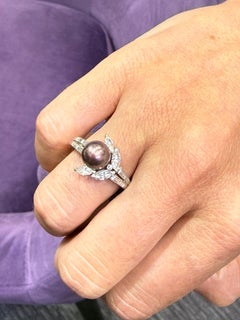 Bague Van Cleef & Arpels avec perle naturelle et diamants