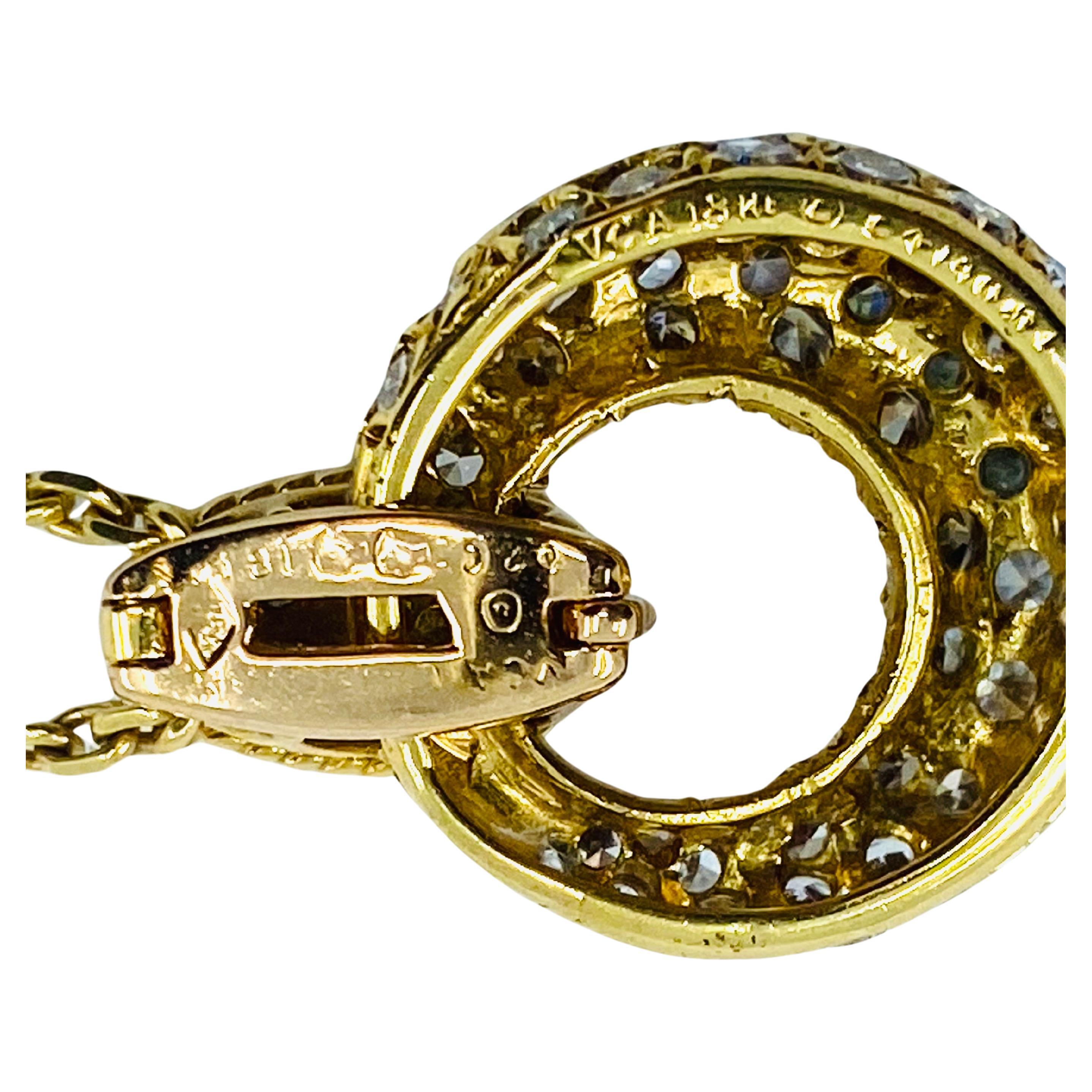 Van Cleef & Arpels Necklace Diamond 18k Gold For Sale 2