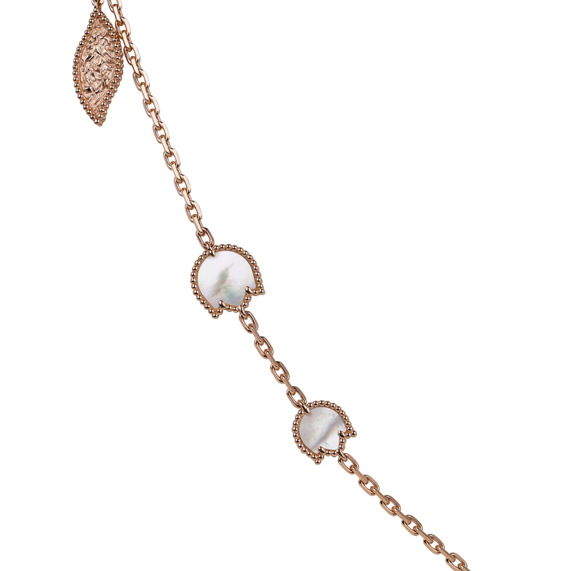 Van Cleef & Arpels Necklace Lucky Spring 15 Motifs Rose Gold New w/ Boxe 2
