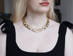 Van Cleef & Arpels Necklace Semi-Rigid in 18 Carat Gold and Diamonds