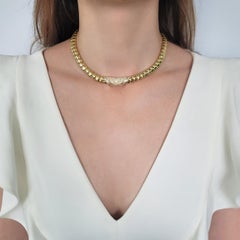 Van Cleef & Arpels  Halskette mit Diamant-Akzent.