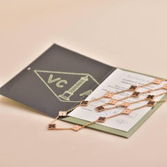 Van Cleef & Arpels Edition numérotée Bois D'amourette Collier 20 Motifs en or rose