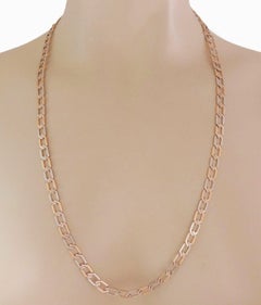 Van Cleef & Arpels Octagonal Link 18k Two-Tone Gold Chain Necklace 27.5"