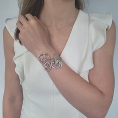 Bracciale Van Cleef & Arpels 'Oiseaux De Paradis' con diamanti e zaffiri rosa