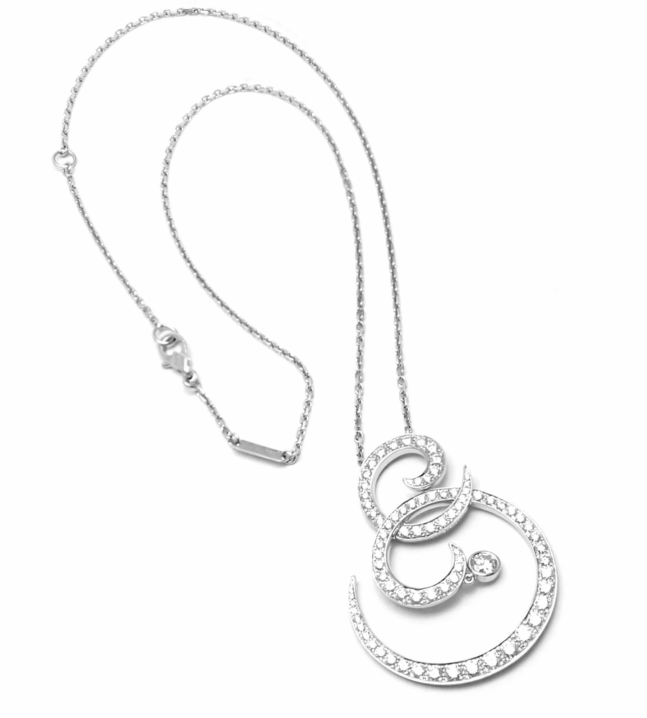 Van Cleef & Arpels Oiseaux De Paradis White Gold Diamond Pendant Necklace 7