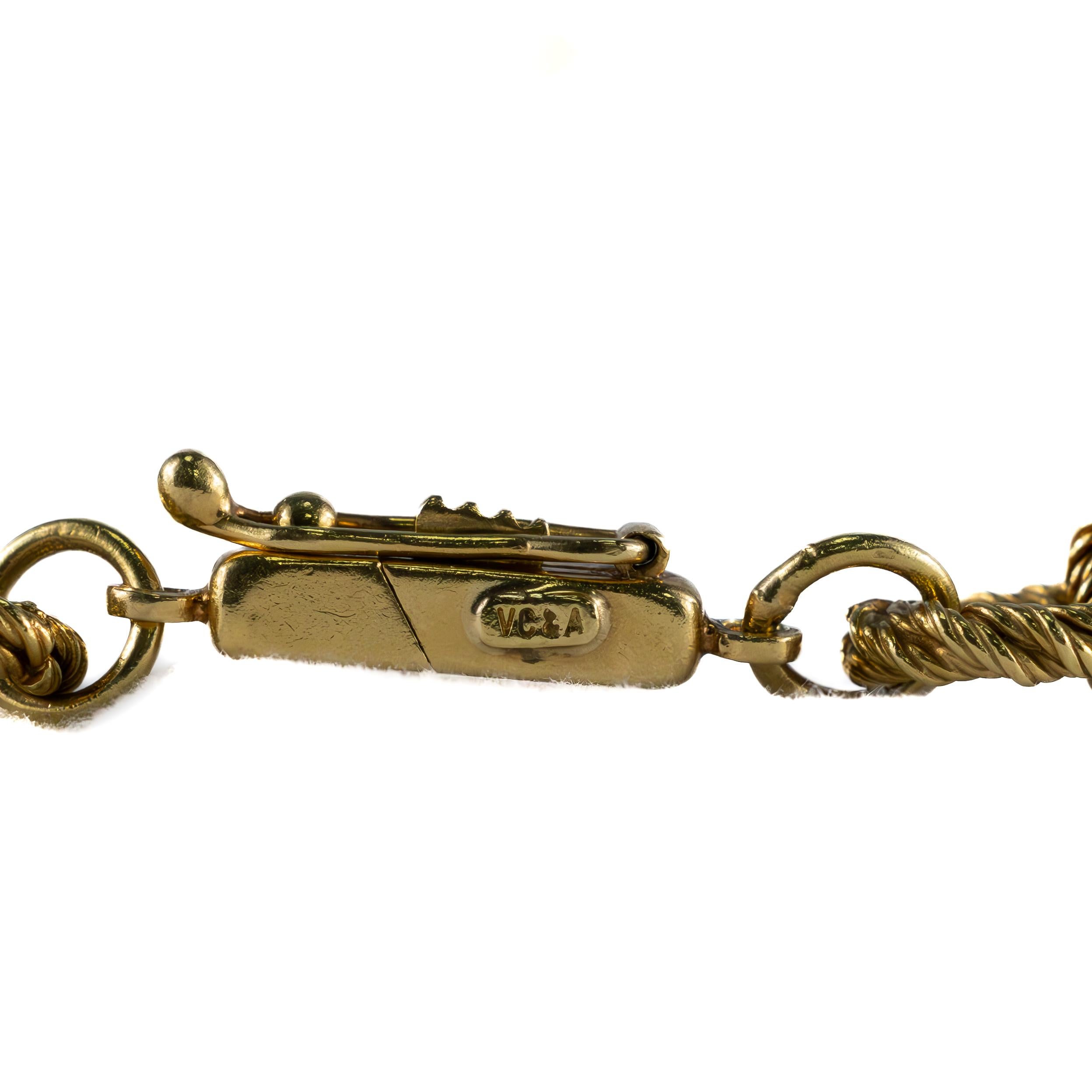 Rétro Collana in oro, diamanti e onice di Van Cleef & Arpels