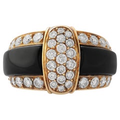 Van Cleef & Arpels, Onyx & Diamond Ring