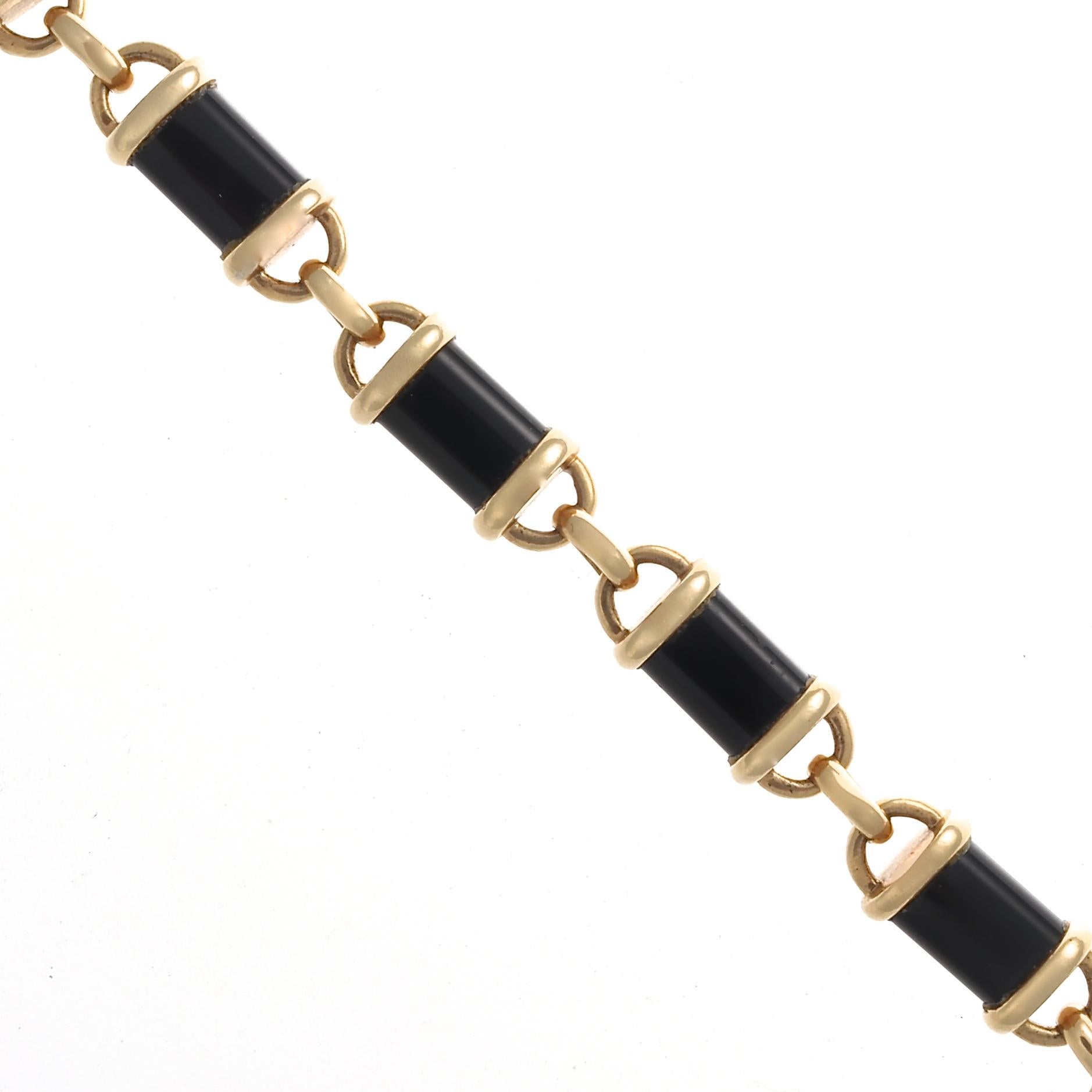 Van Cleef & Arpels Onyx Gold Bracelet 1