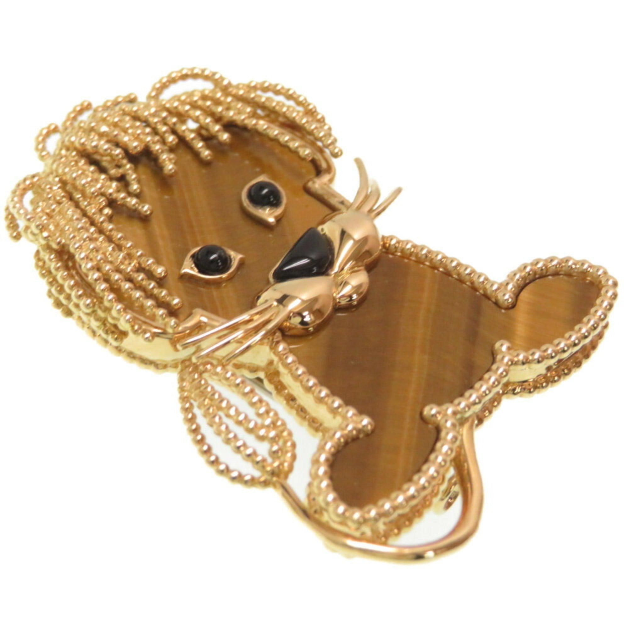 Van Cleef & Arpels Onyx Lion Brooch in 18K Yellow Gold In Excellent Condition For Sale In London, GB
