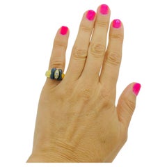 Van Cleef & Arpels Onyx Ring Diamond Papillon Ring