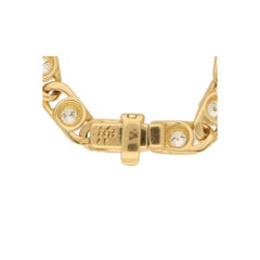 Van Cleef & Arpels Openwork Diamond Line Gold Bracelet