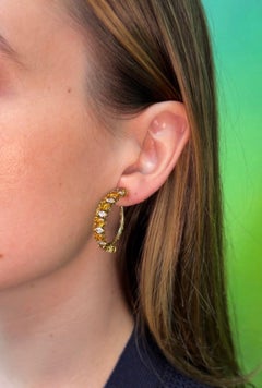 Van Cleef & Arpels Orange and White Diamond Clip Earrings