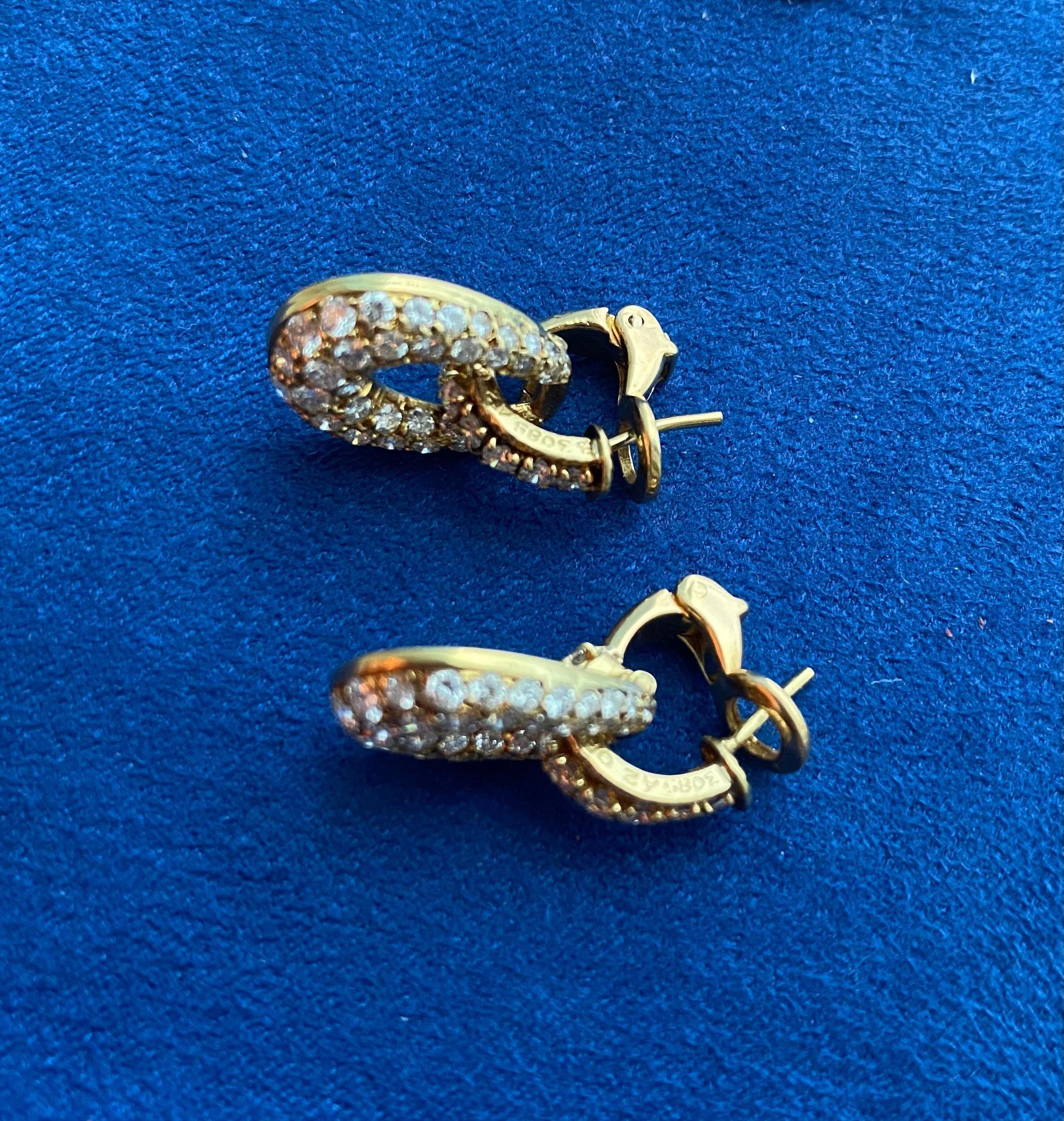 De las mujeres Van Cleef & Arpels Par de pendientes de diamantes en venta