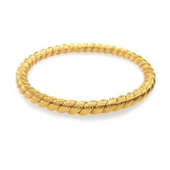 Van Cleef & Arpels Pair of Gold Twisted Bangles