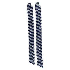 Van Cleef 
Arpels Pair of Sapphire and Diamond Bracelet Necklace Combination