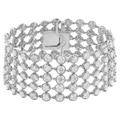 Van Cleef & Arpels Palmyre Armband aus 18 Karat Whte-Gold und Diamanten