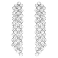 Van Cleef & Arpels Palmyre Diamant-Ohrringe aus 18K Weißgold