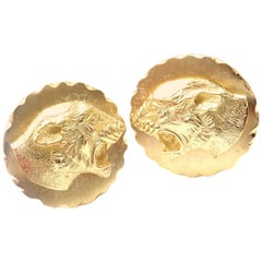 Van Cleef & Arpels Panther Panthere Yellow Gold Cufflinks