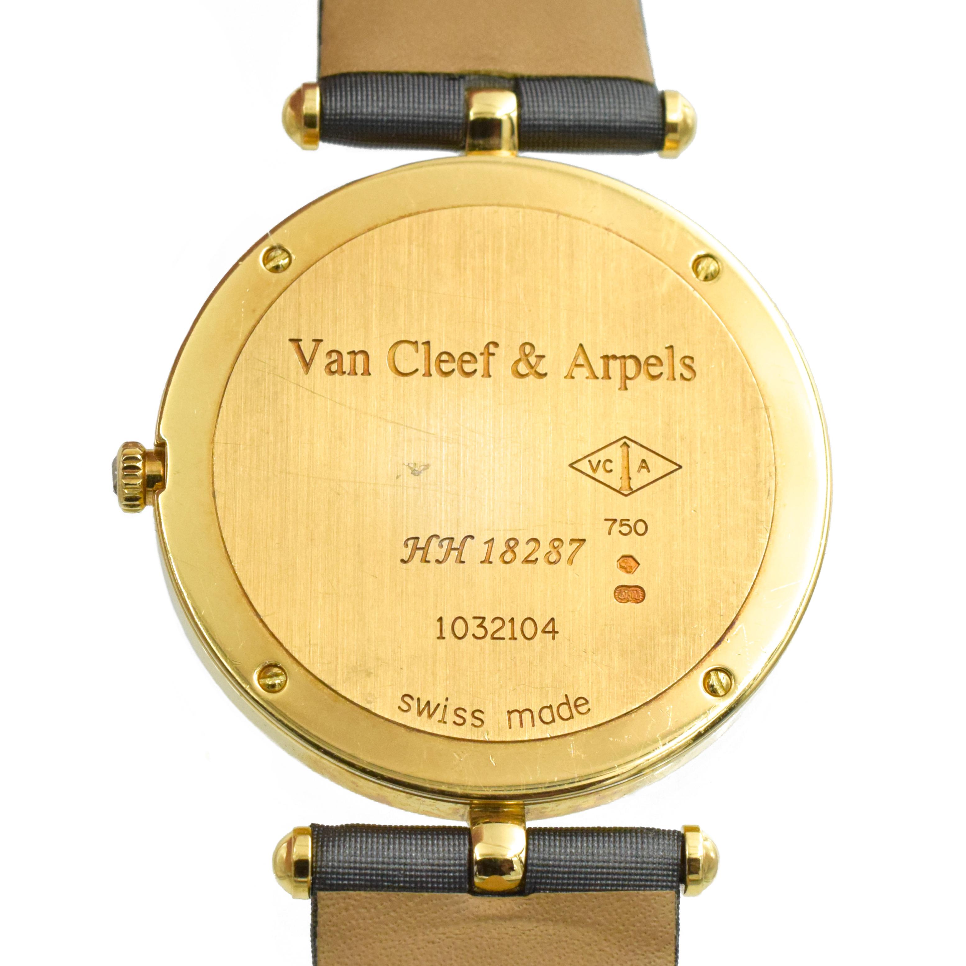 Van Cleef & Arpels: Perlmutt- und Diamant-Armbanduhr „Papillon“ im Zustand „Hervorragend“ im Angebot in New York, NY