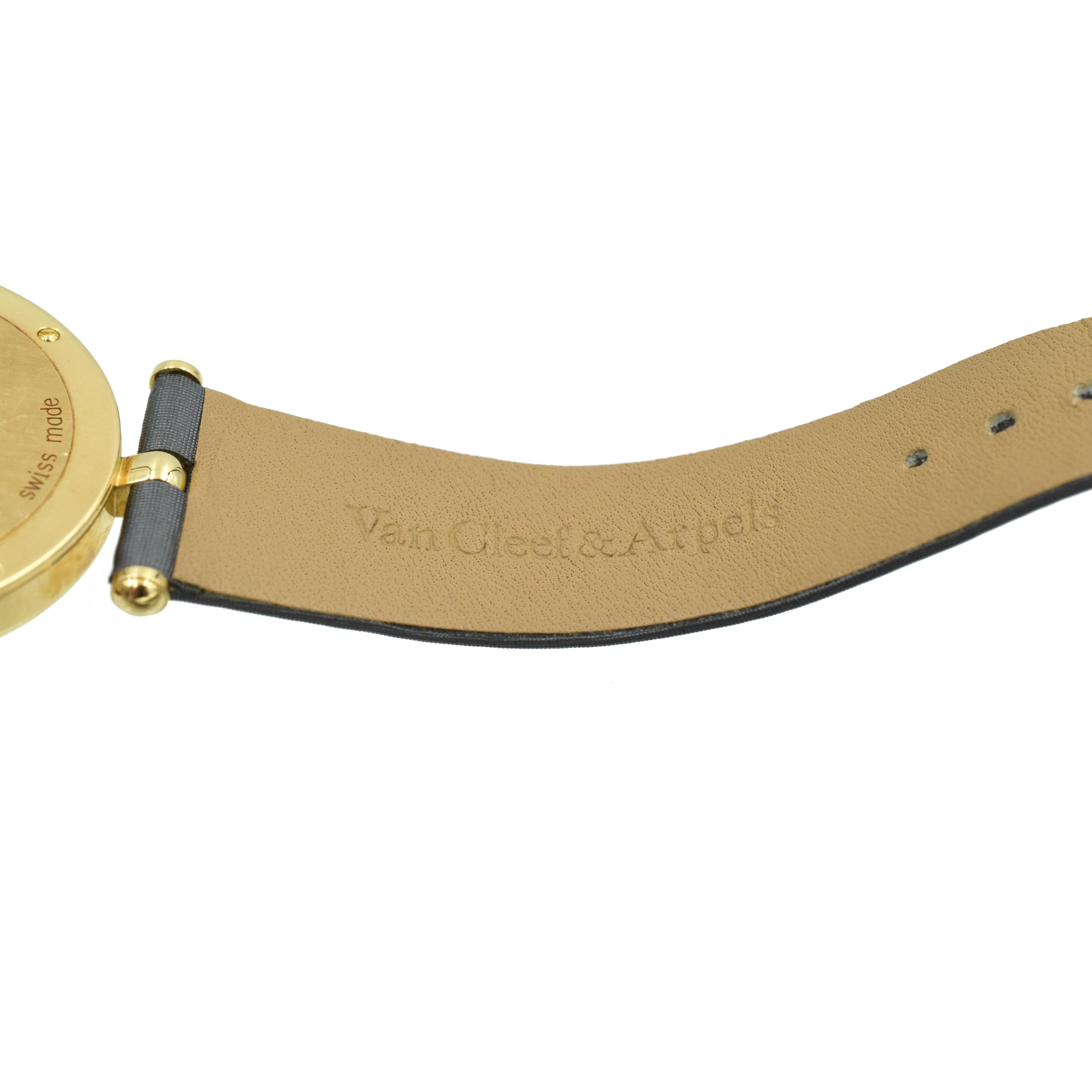 Van Cleef & Arpels: Perlmutt- und Diamant-Armbanduhr „Papillon“ im Angebot 4