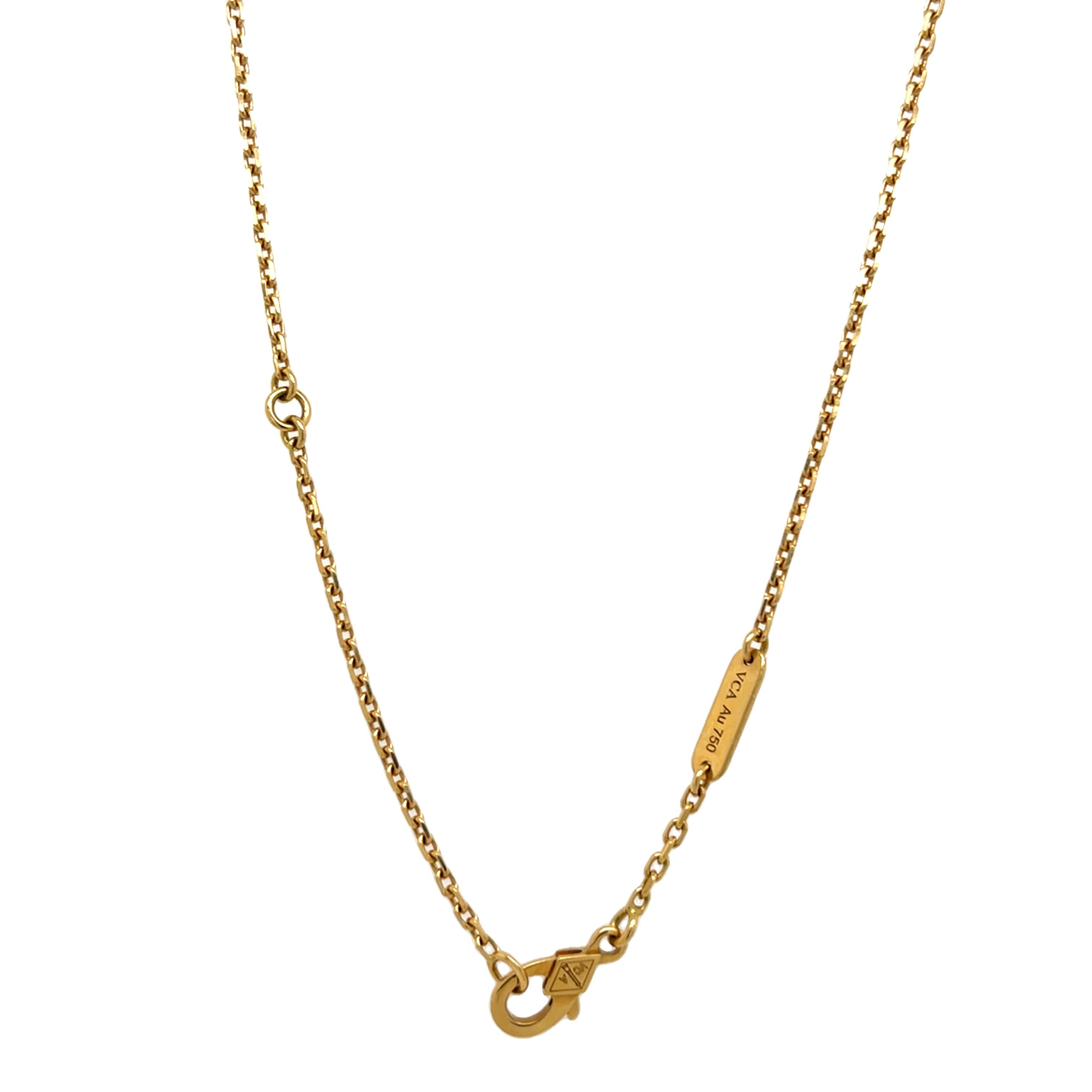 Van Cleef & Arpels Papillon Necklace 18ct Gold, Mother of Pearl & Diamonds 4